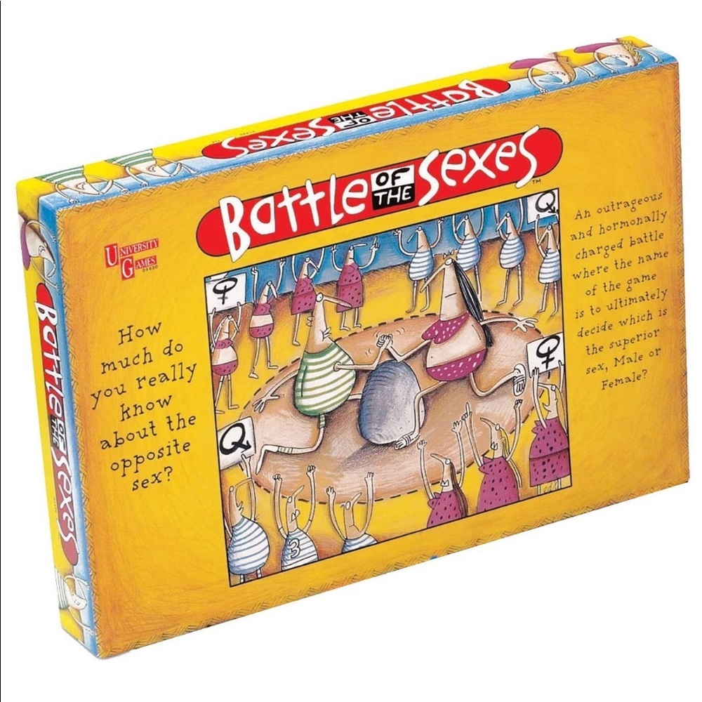 UNIVERSITY GAMES board games Battle of the Sexes Board Game